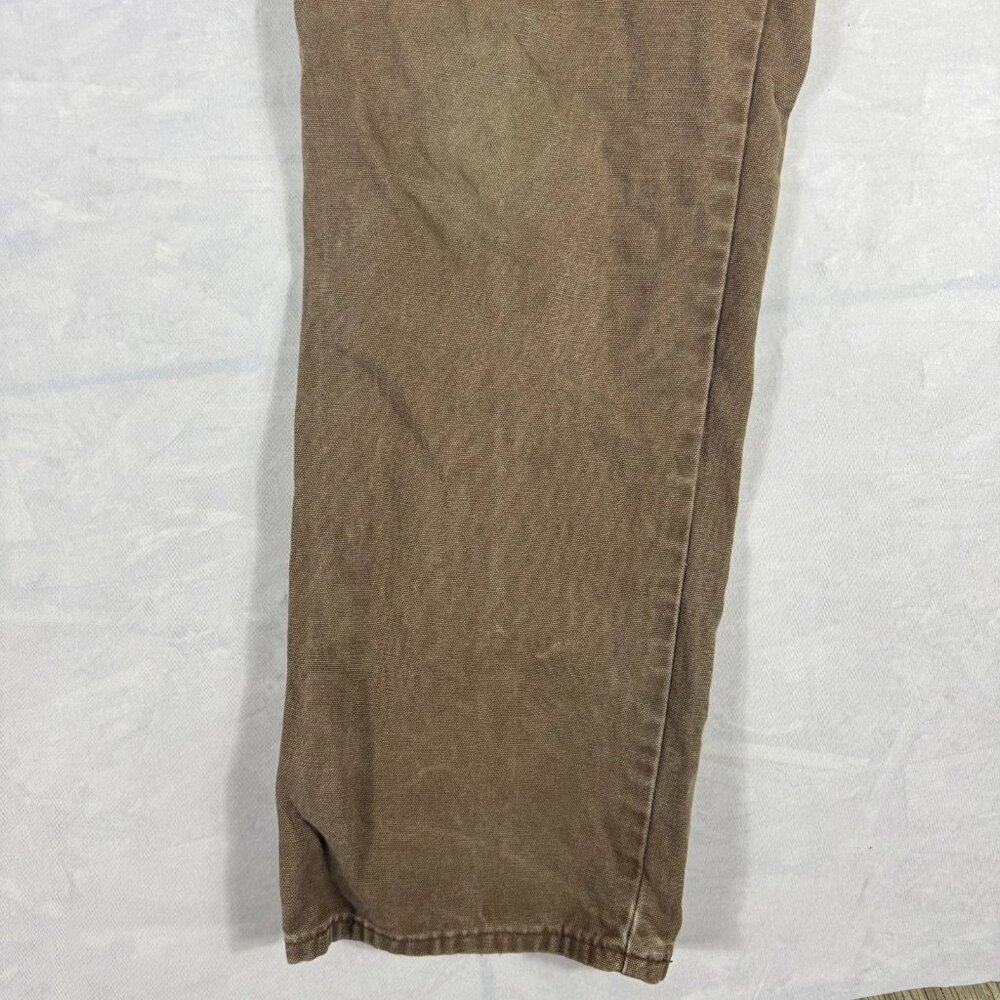 Dickies Men's Carpenter Duck Pants Brown Relaxed Fit Straight Leg Workwear 36x34 - Picture 5 of 12